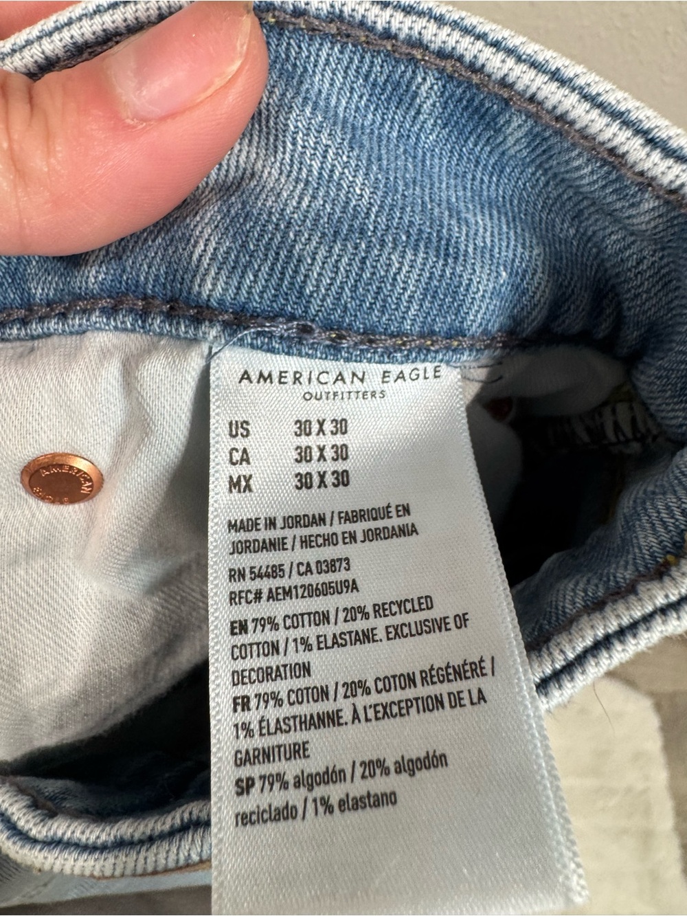 American Eagle Slim 30x30 - Picture 5 of 6